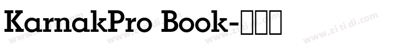 KarnakPro Book字体转换